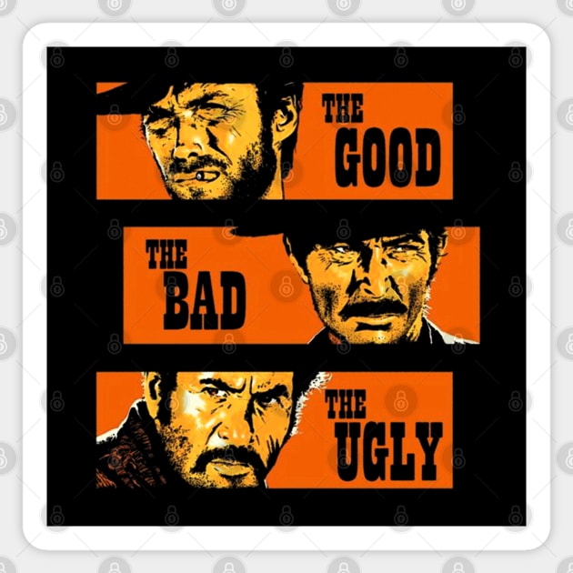 Mod.7 The Good The Bad The Ugly Sticker by parashop